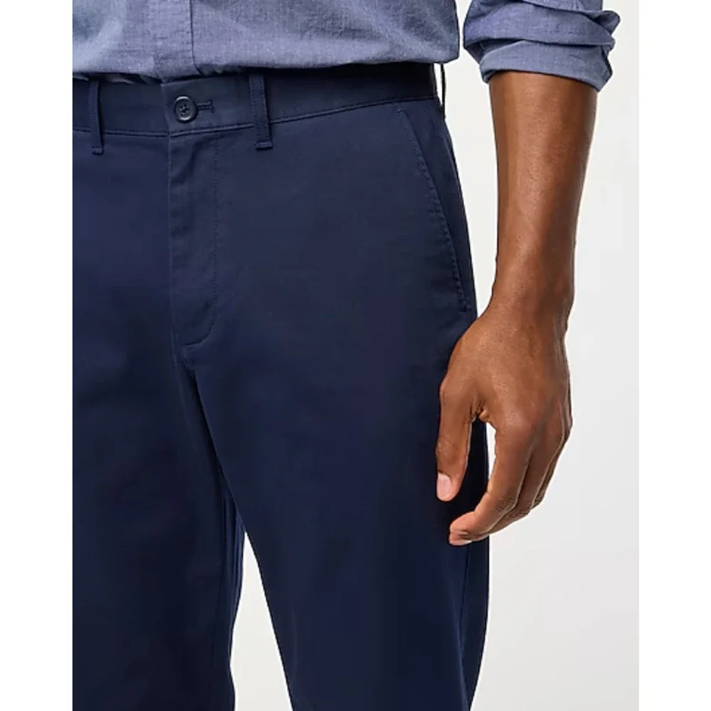 J Crew Mens Straight Flex Chinos 32 x 34 Navy Blue NWT Pants Men's H3186 J.Crew